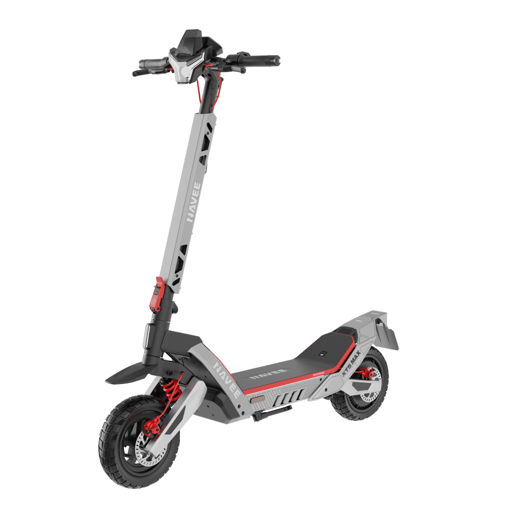 NAVEE XT5 MAX E-Scooter – Straßenzulassung 20 km/h, 90 km Reichweite & Komfort-Federung - NAVEE DE