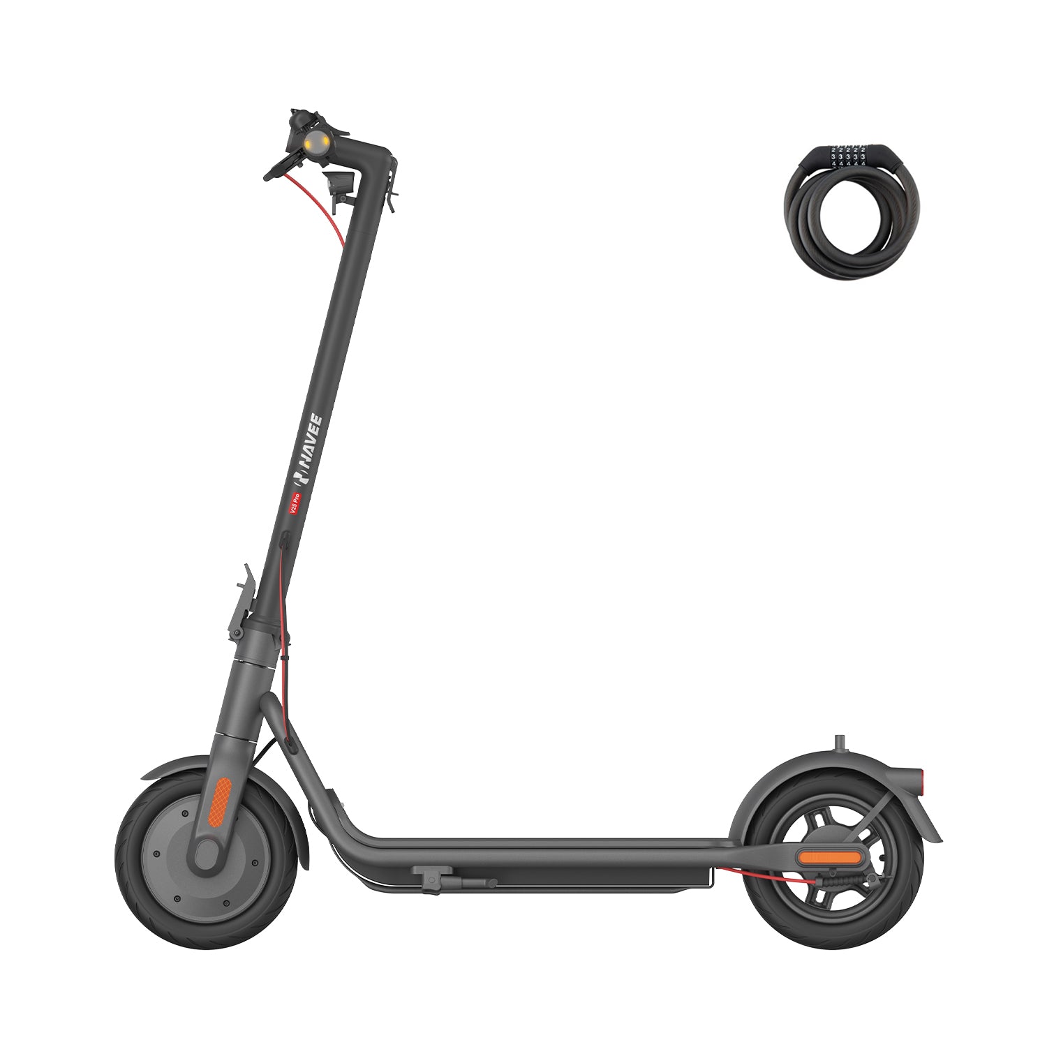 NAVEE V25i Pro E-Scooter mit Straßenzulassung – Doppelfalt-Design, IPX5 wasserdicht, 10" Luftreifen, App-Steuerung
