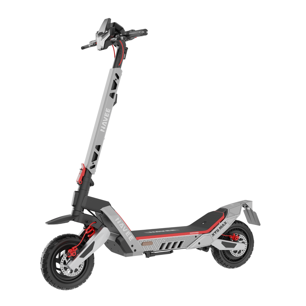 NAVEE XT5 MAX E-Scooter – Straßenzulassung 20 km/h, 90 km Reichweite  & Komfort-Federung - NAVEE DE